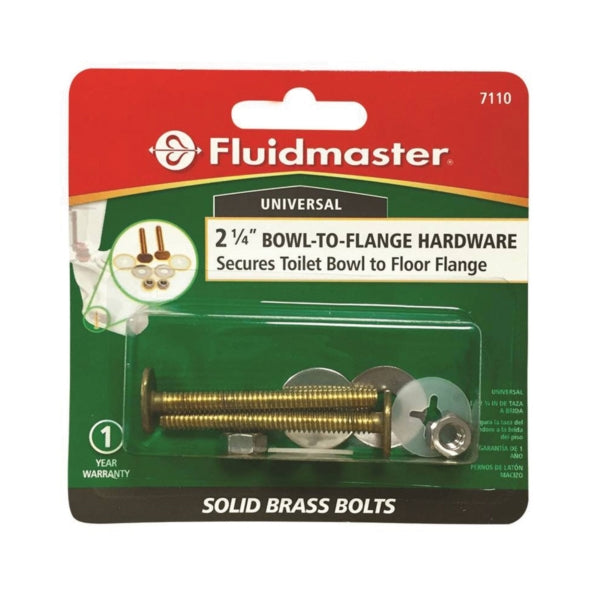 FLUIDMASTER 7110 Bowl-to-Floor Bolt, Brass