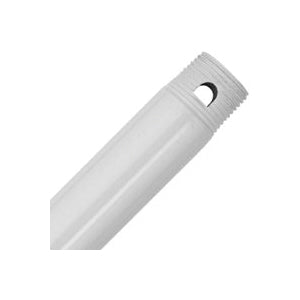 Hunter 25136 Ceiling Fan Downrod, 3/4 in Dia, 12 in L, Steel, White