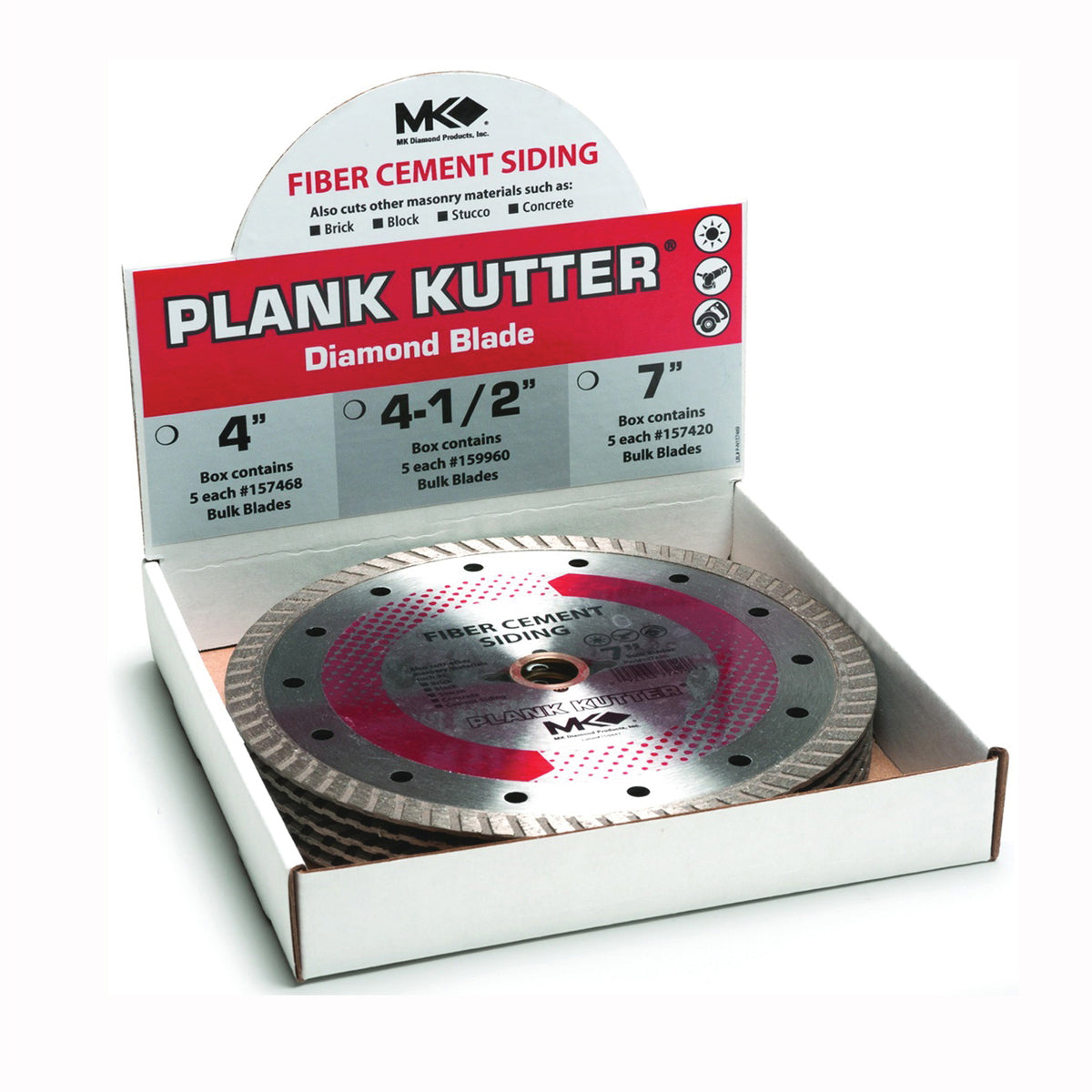 MK 157420 Circular Saw Blade, 7 in Dia, 5/8 in Arbor, Diamond Cutting Edge