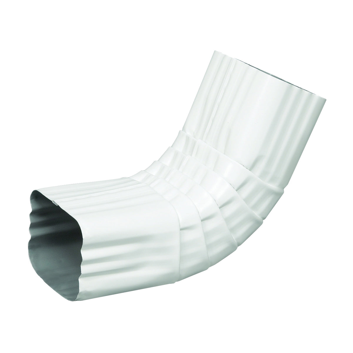 Amerimax 27064 Front Gutter Elbow, Aluminum, White