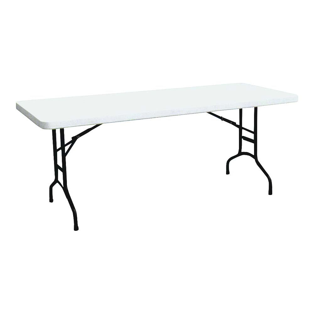 Simple Spaces TBL-040 Banquet Table, 6 ft OAW, 30 in OAD, 29-1/4 in OAH, Steel Frame, Polyethylene Tabletop