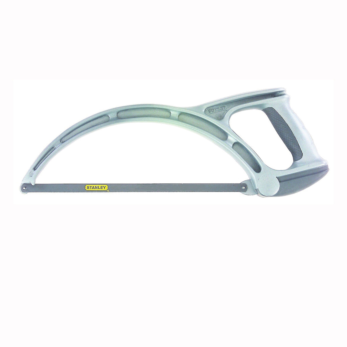 STANLEY 15-892K Hacksaw, 12 in L Blade, 4 in D Throat, High-Impact Polymer with Steel I-Beam Frame, Textured Handle