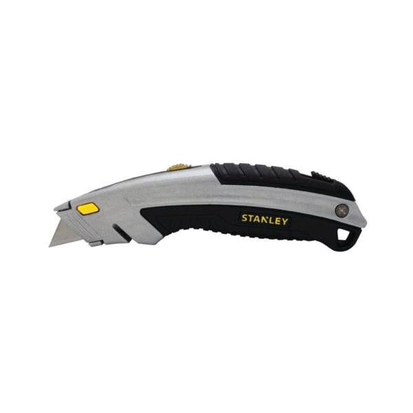 STANLEY 10-788 Utility Knife, 2-7/16 in L Blade, 3 in W Blade, Carbon Steel Blade, Ergonomic Handle, Black/Gray Handle