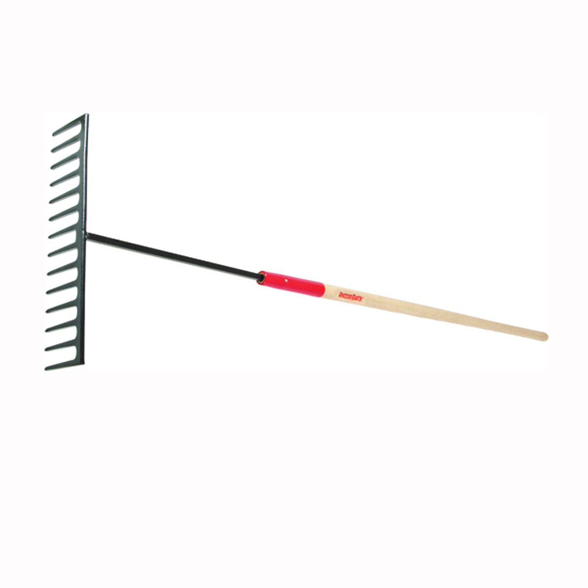 RAZOR-BACK 63125 Asphalt Rake, 78 in OAL, 14 -Tine, Steel Tine, Ash Wood Handle, Straight Handle