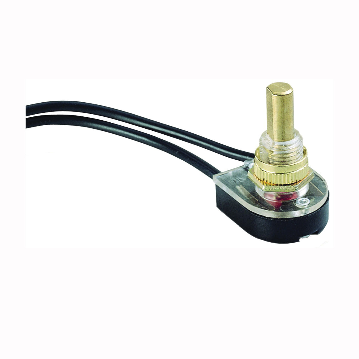GB GSW-25 Pushbutton Switch, 1/3/6 A, 125/250 V, SPST, Lead Wire Terminal, Plastic Housing Material, Chrome