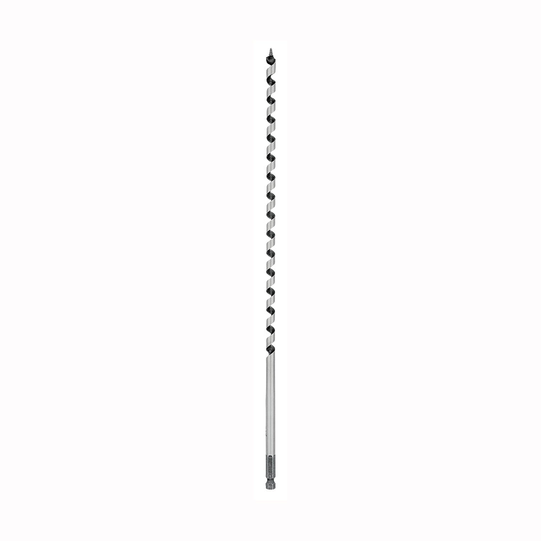 IRWIN 3043004 Auger Drill Bit, 3/8 in Dia, 17 in OAL, Twist Flute, 1-Flute, 3/8 in Dia Shank