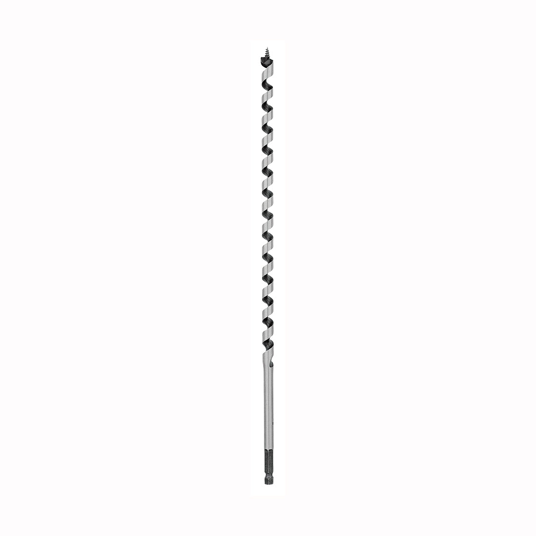 IRWIN 3043007 Auger Drill Bit, 5/8 in Dia, 17 in OAL, Twist Flute, 1-Flute, 7/16 in Dia Shank