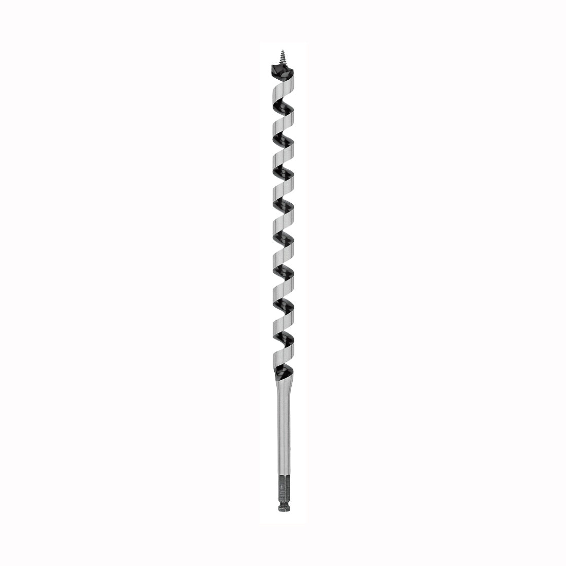 IRWIN 3043011 Auger Drill Bit, 7/8 in Dia, 17 in OAL, Twist Flute, 1-Flute, 7/16 in Dia Shank