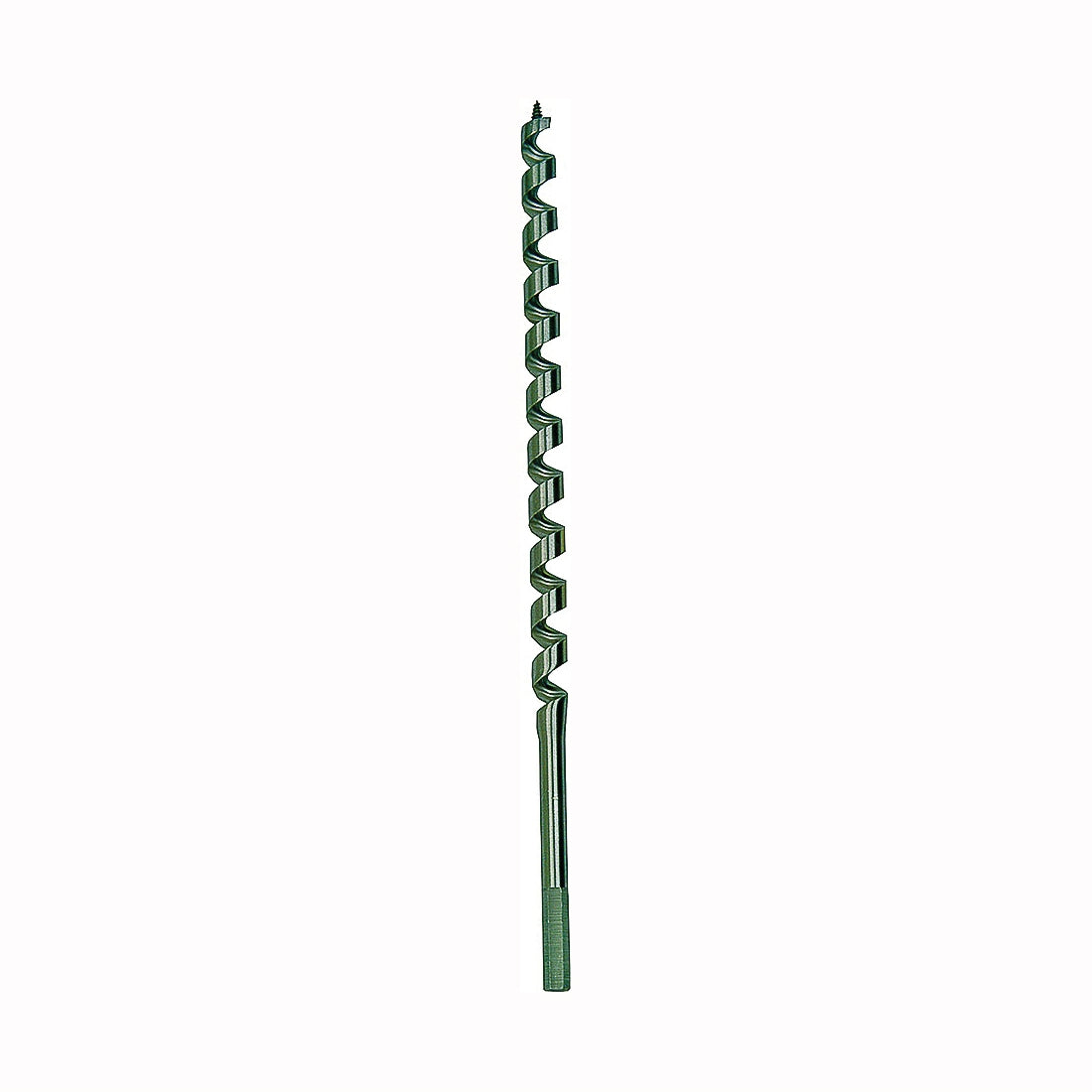IRWIN 3043013 Auger Drill Bit, 1 in Dia, 17 in OAL, Twist Flute, 1-Flute, 7/16 in Dia Shank