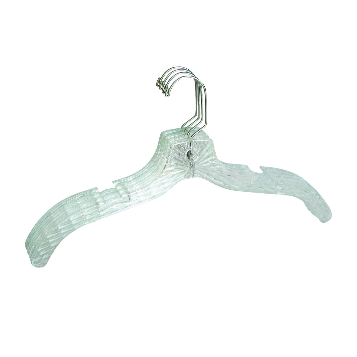 Merrick C73410-D12 Dress Hanger, Plastic, Clear