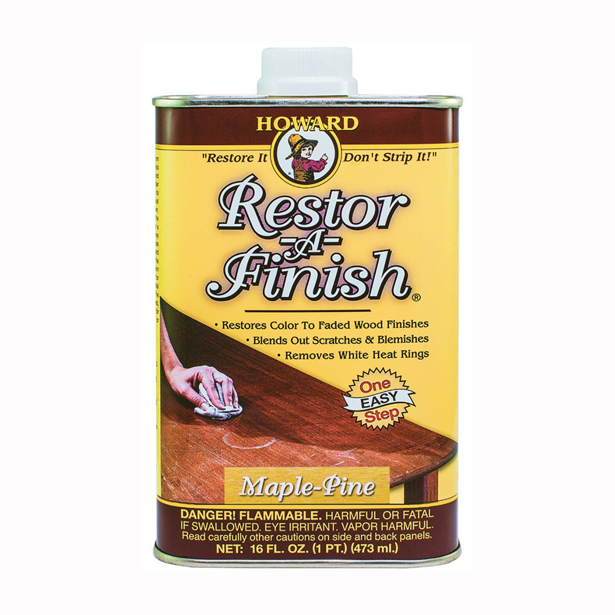 HOWARD RF2016 Wood Restorer, Maple Pine, Liquid, 16 oz, Can