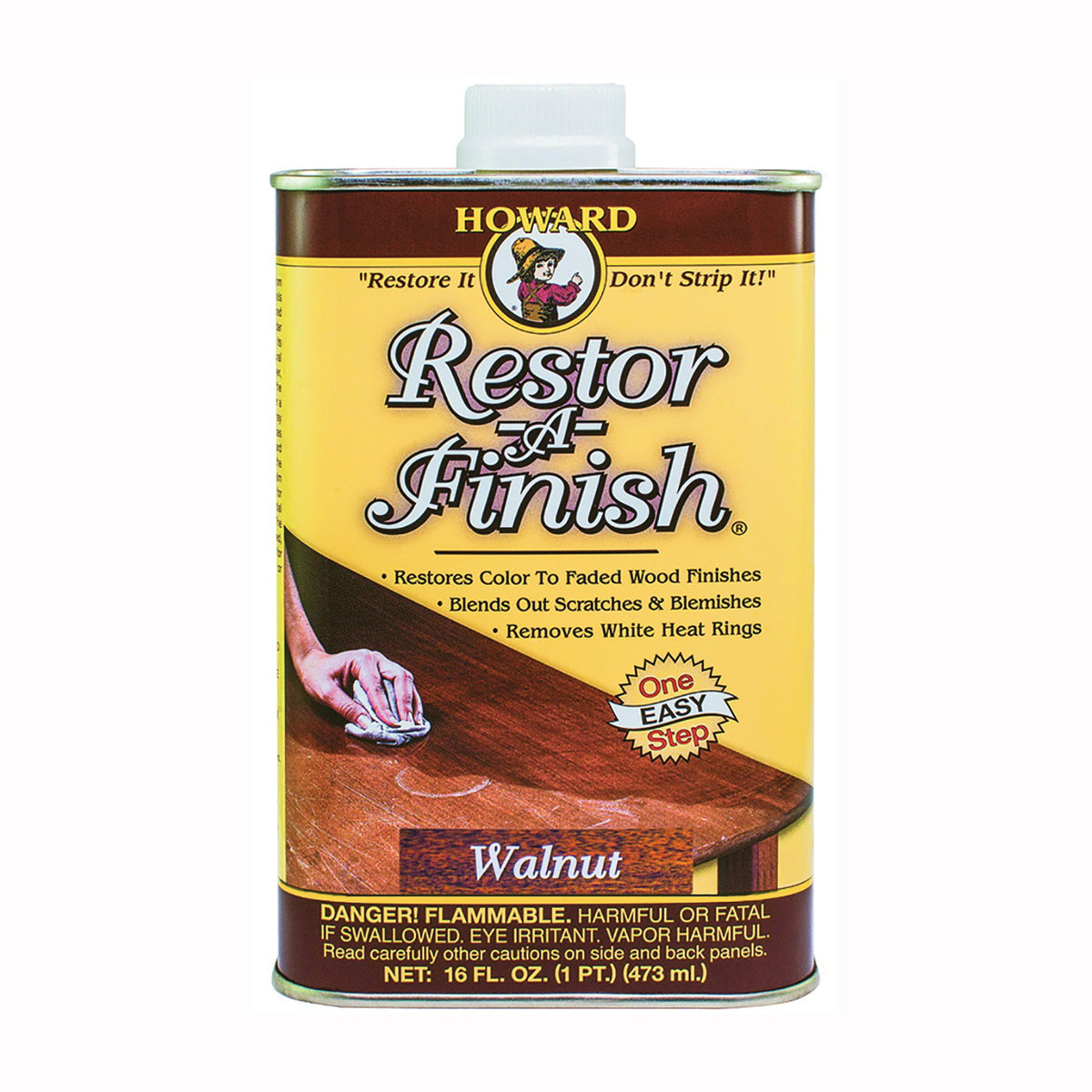 HOWARD RF5016 Wood Restorer, Mahogany, Liquid, 16 oz, Can