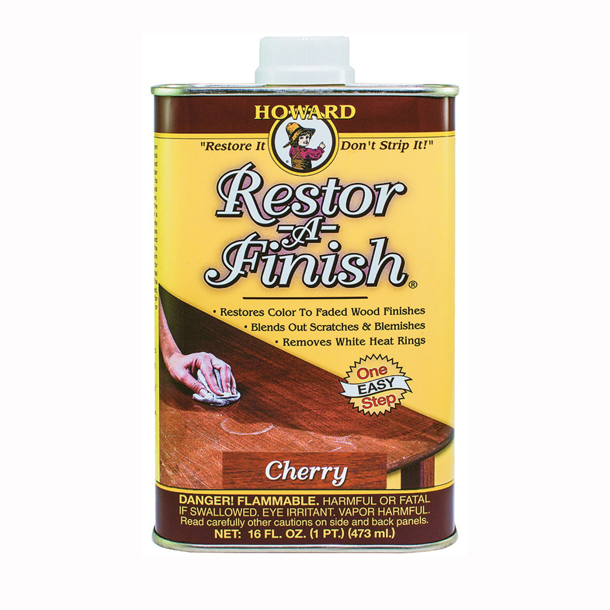 HOWARD RF9016 Wood Restorer, Cherry, Liquid, 16 oz, Can