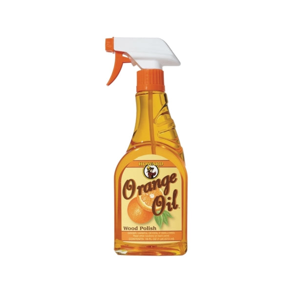 HOWARD ORS016 Oil Polish, 16 oz Bottle, Orange, Liquid