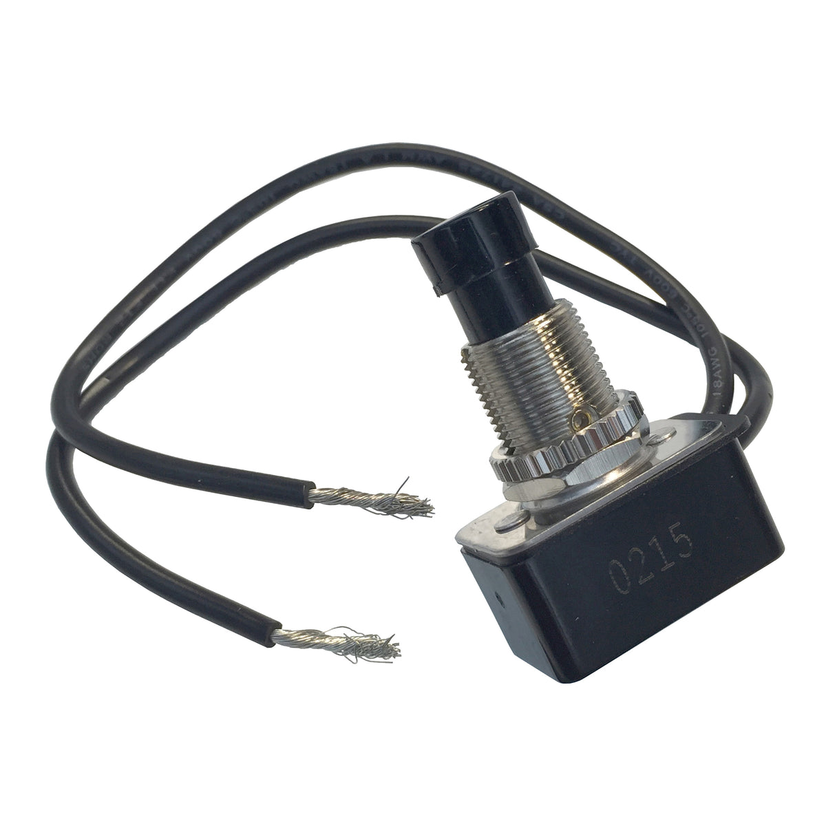 GB GSW-21 Pushbutton Switch, 4/8/10 A, 125/250 V, SPST, Lead Wire Terminal, Plastic Housing Material, Chrome