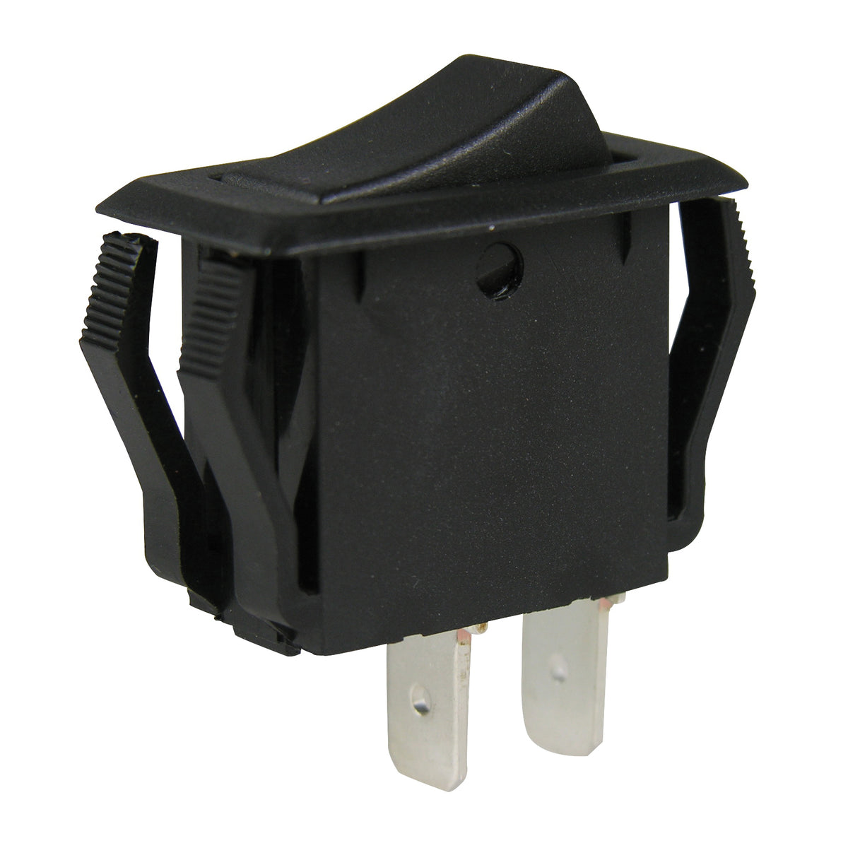 GB GSW GSW-41 Rocker Switch, 8/16 A, 125/250 V, SPST, 0.55 x 1.12 in Panel Cutout, Nylon Housing Material, Black