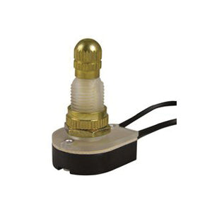 GB GSW-61 Rotary Switch, 6/3 A, 125/250 V, SPST, Brass