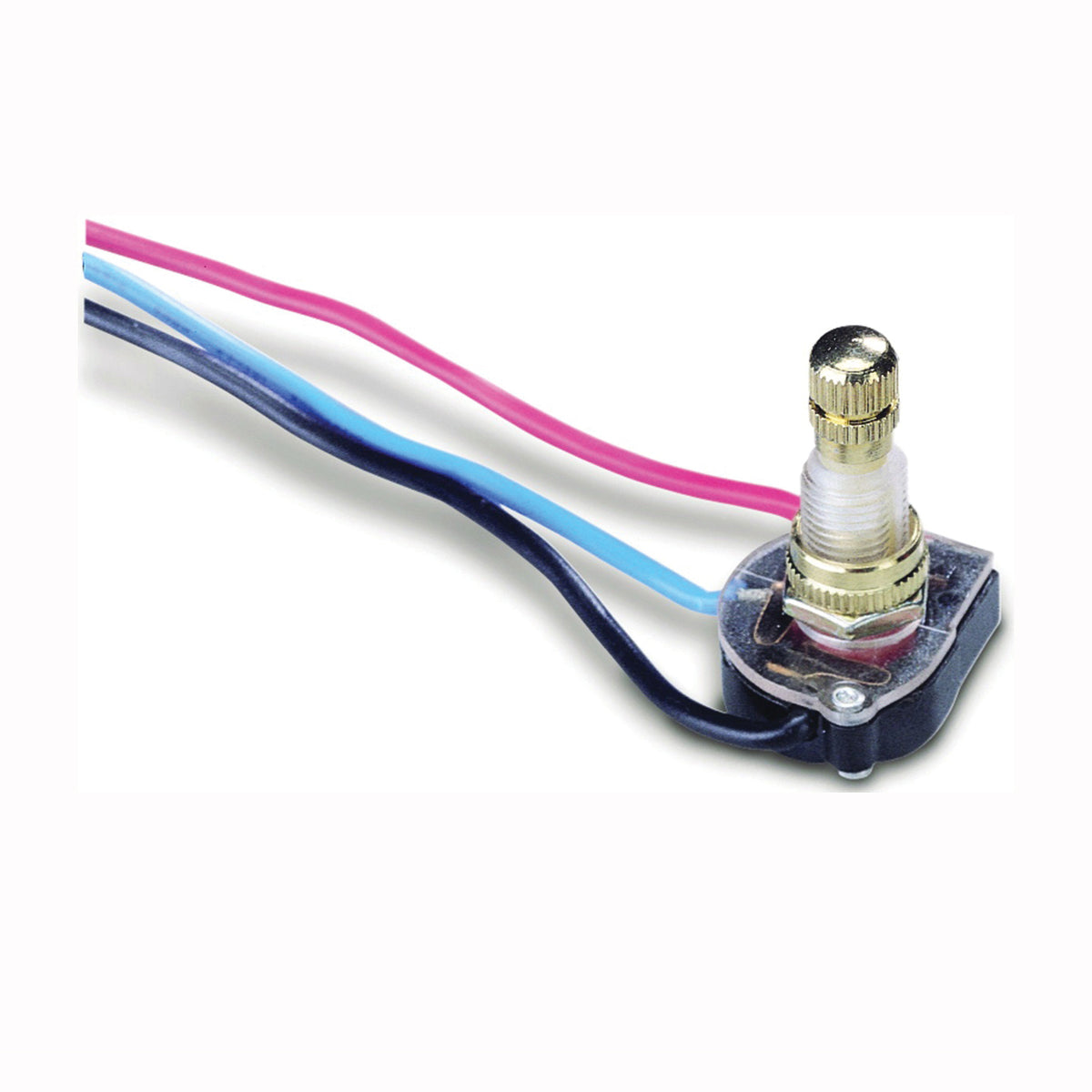 GB GSW-62 Rotary Switch, 6/3 A, 125/250 V, DP3T, Brass