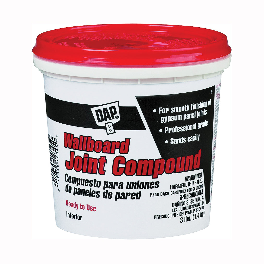 DAP 10100 Joint Compound, Paste, Off-White, 3 lb