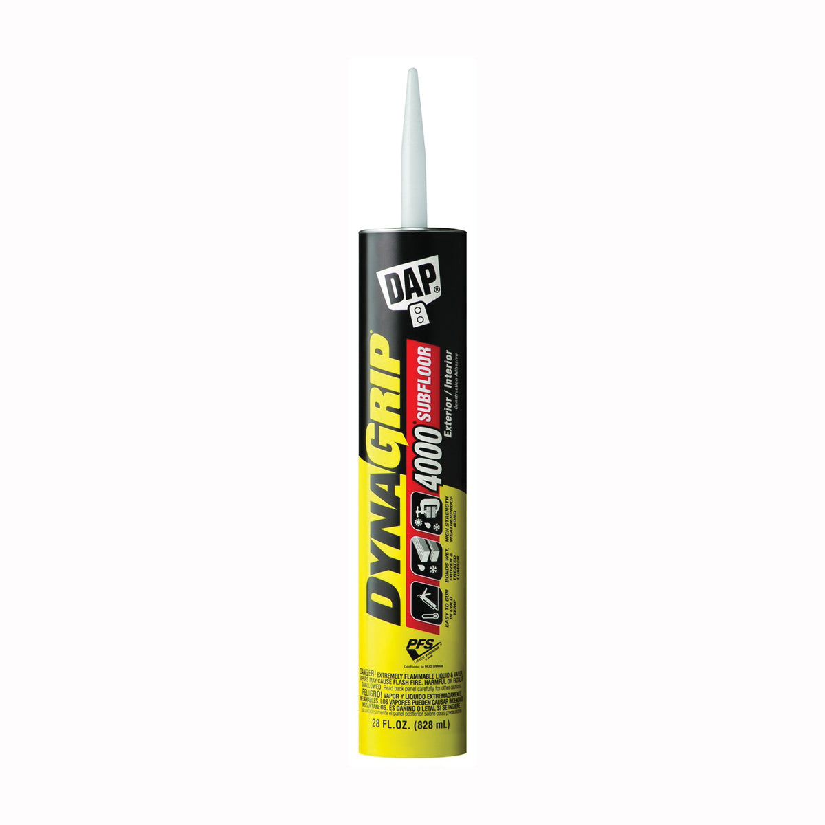 DAP 25117 Construction Adhesive, Tan, 28 oz Cartridge