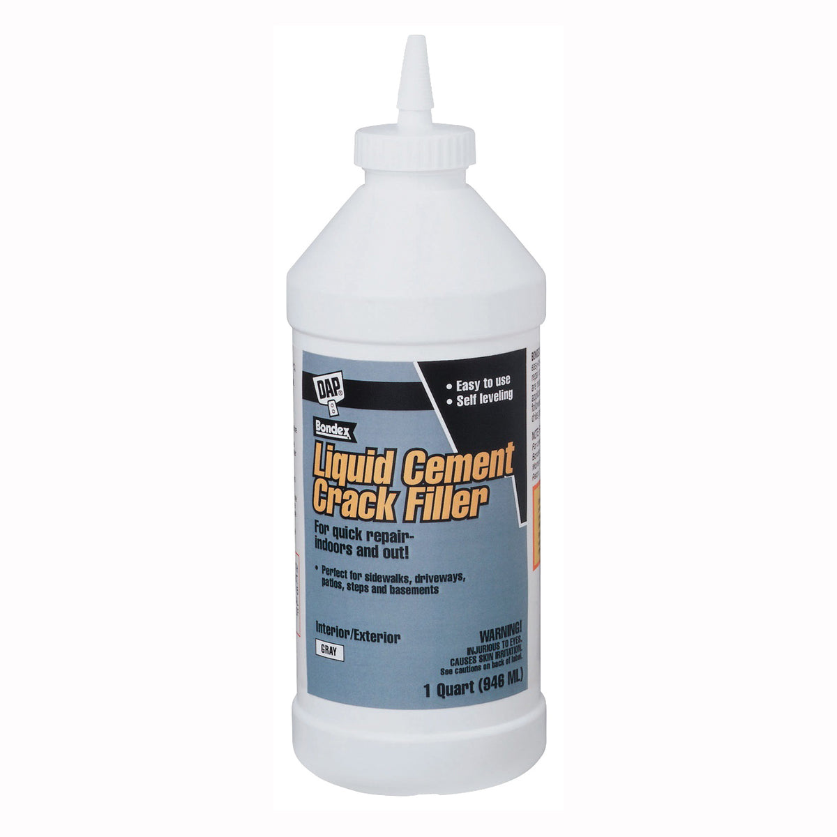 DAP Bondex 37584 Crack Filler, Light Gray, 1 qt Bottle