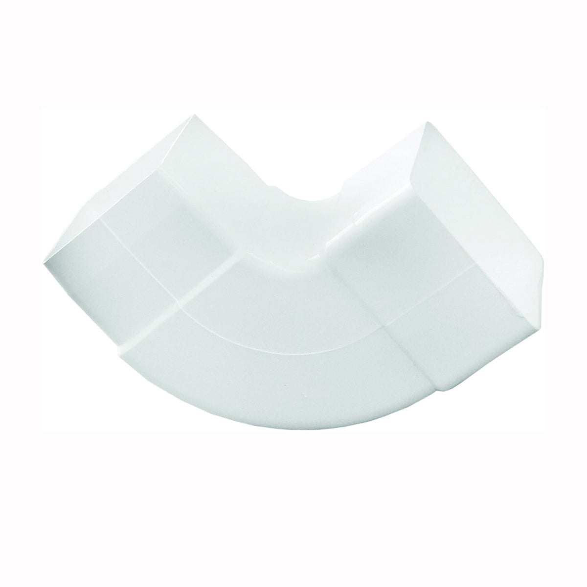 GENOVA RW209 Downspout Elbow, 90 deg Offset, Vinyl, White