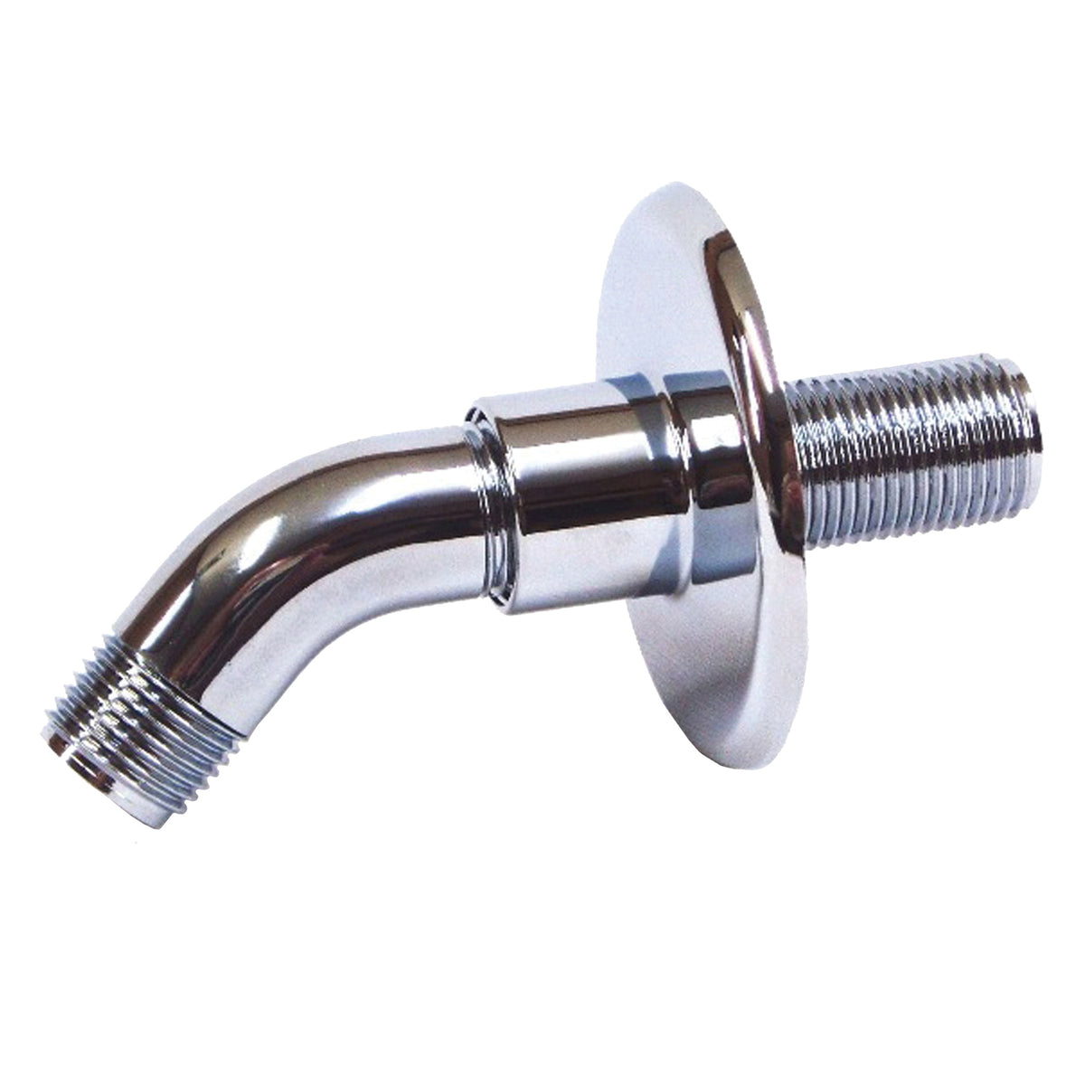 US Hardware P-040C Shower Arm, 1/2 in Connection, NPT, Plastic, Chrome