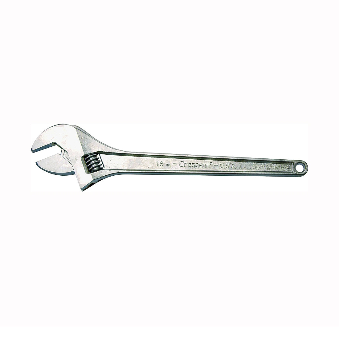 Crescent AC118 Adjustable Wrench, 18 in OAL, 2.063 in Jaw, Steel, Chrome, I-Beam Handle