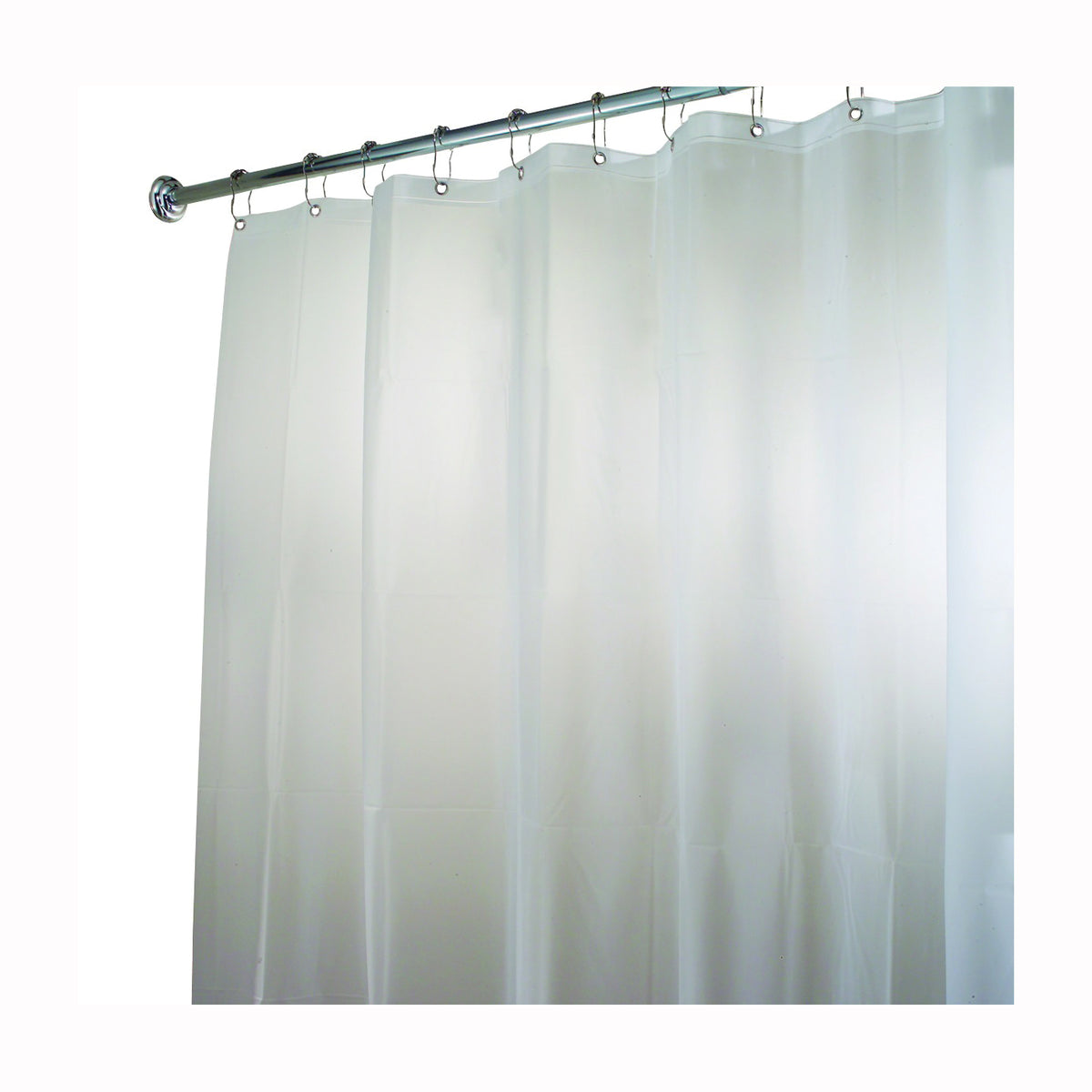 iDESIGN 14752 Shower Curtain/Liner, 72 in L, 72 in W, EVA Foam, White