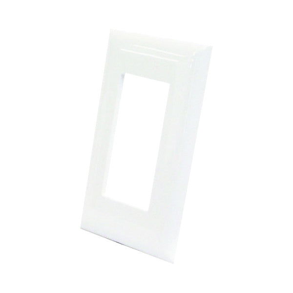 US Hardware E-122C Wallplate, Plastic, White