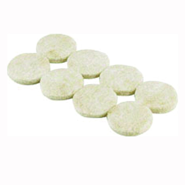Shepherd Hardware 9972 Protective Pad, Felt Cloth, Beige, 1 in Dia, Round