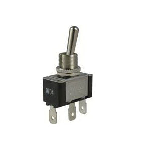 GB GSW-120 Toggle Switch, 125/250 V, SPDT, Spade Terminal, Phenolic Plastic Housing Material, Black