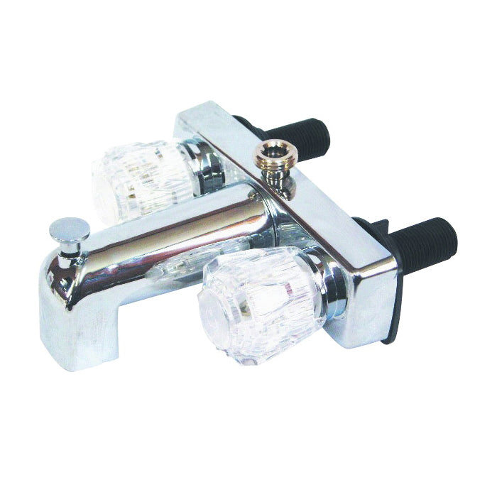 US Hardware RV-022B Tub and Shower Diverter, 1/2 in Connection, Plastic, Chrome
