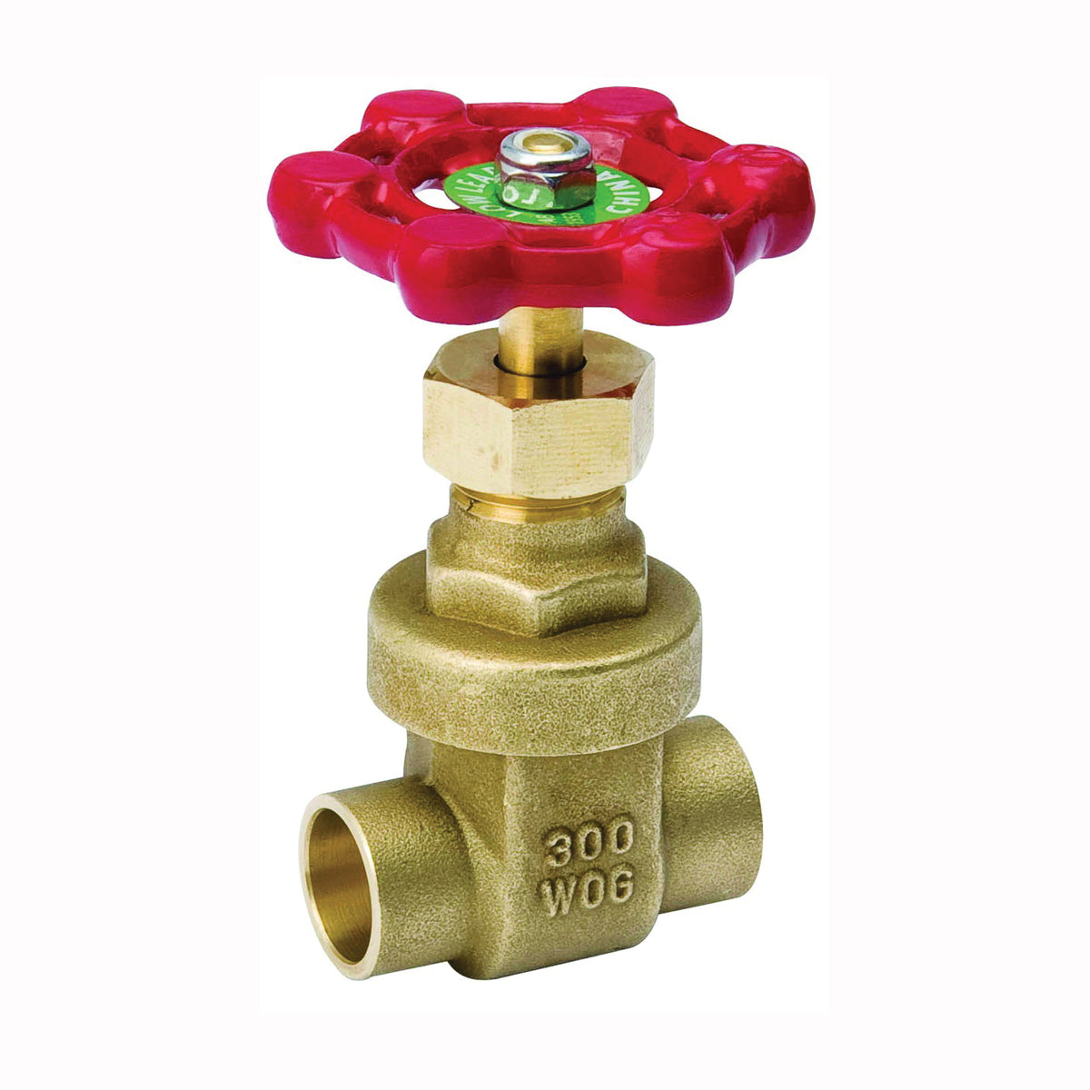 B &amp; K ProLine Series 100-703NL Gate Valve, 1/2 in Connection, Sweat, 300/150 psi Pressure, Brass Body