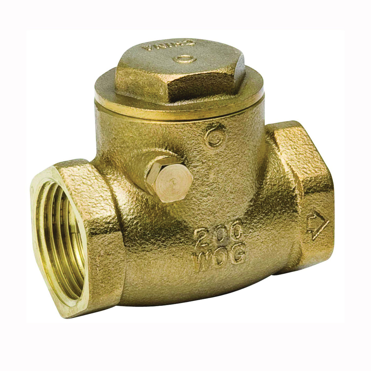 B &amp; K ProLine Series 101-003NL Check Valve, 1/2 in, IPS, 200 psi Pressure, Brass Body