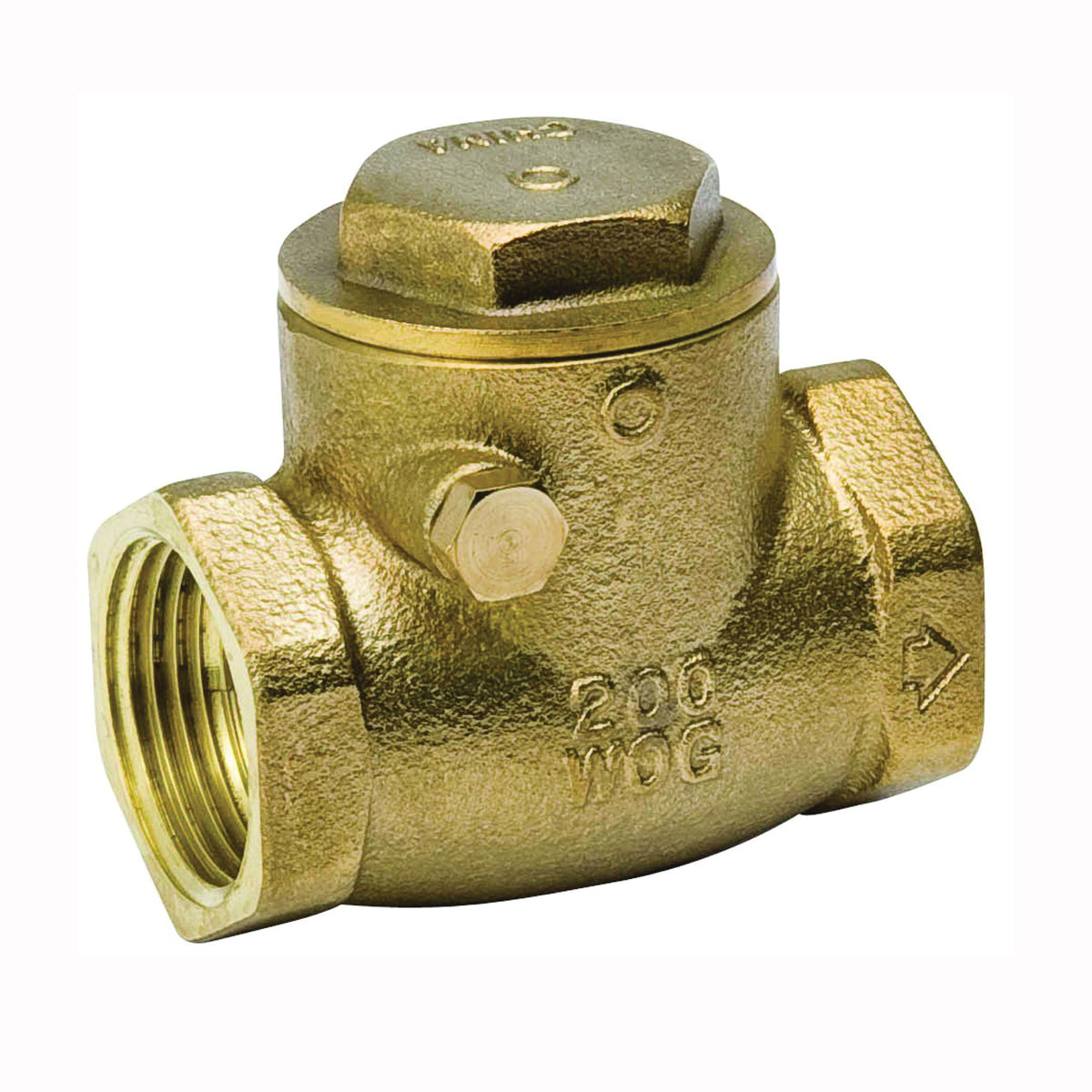 B &amp; K ProLine Series 101-008NL Check Valve, 2 in, IPS, 200 psi Pressure, Brass Body