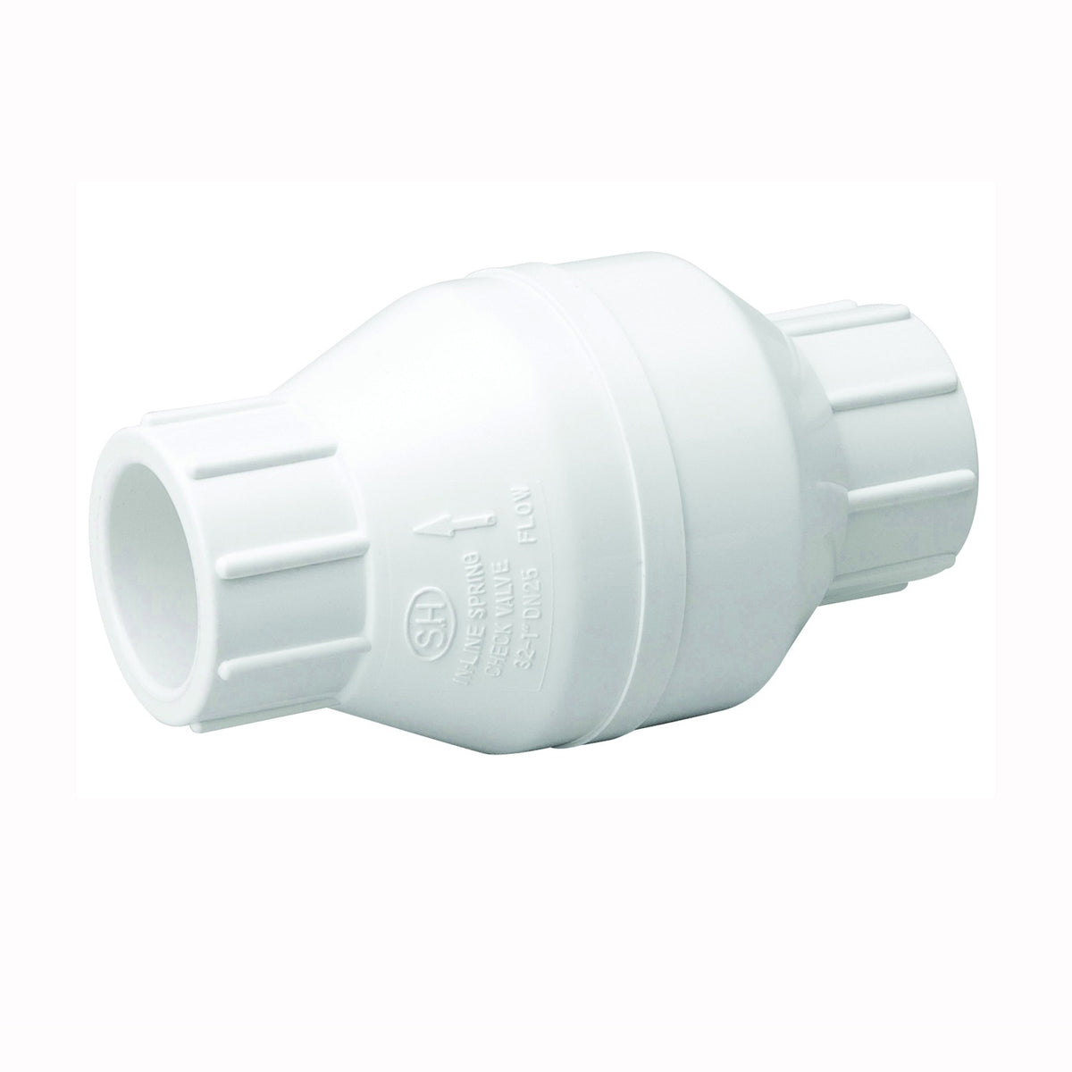 B &amp; K ProLine Series 101-603 Check Valve, 1/2 in, 200 psi Pressure, PVC Body