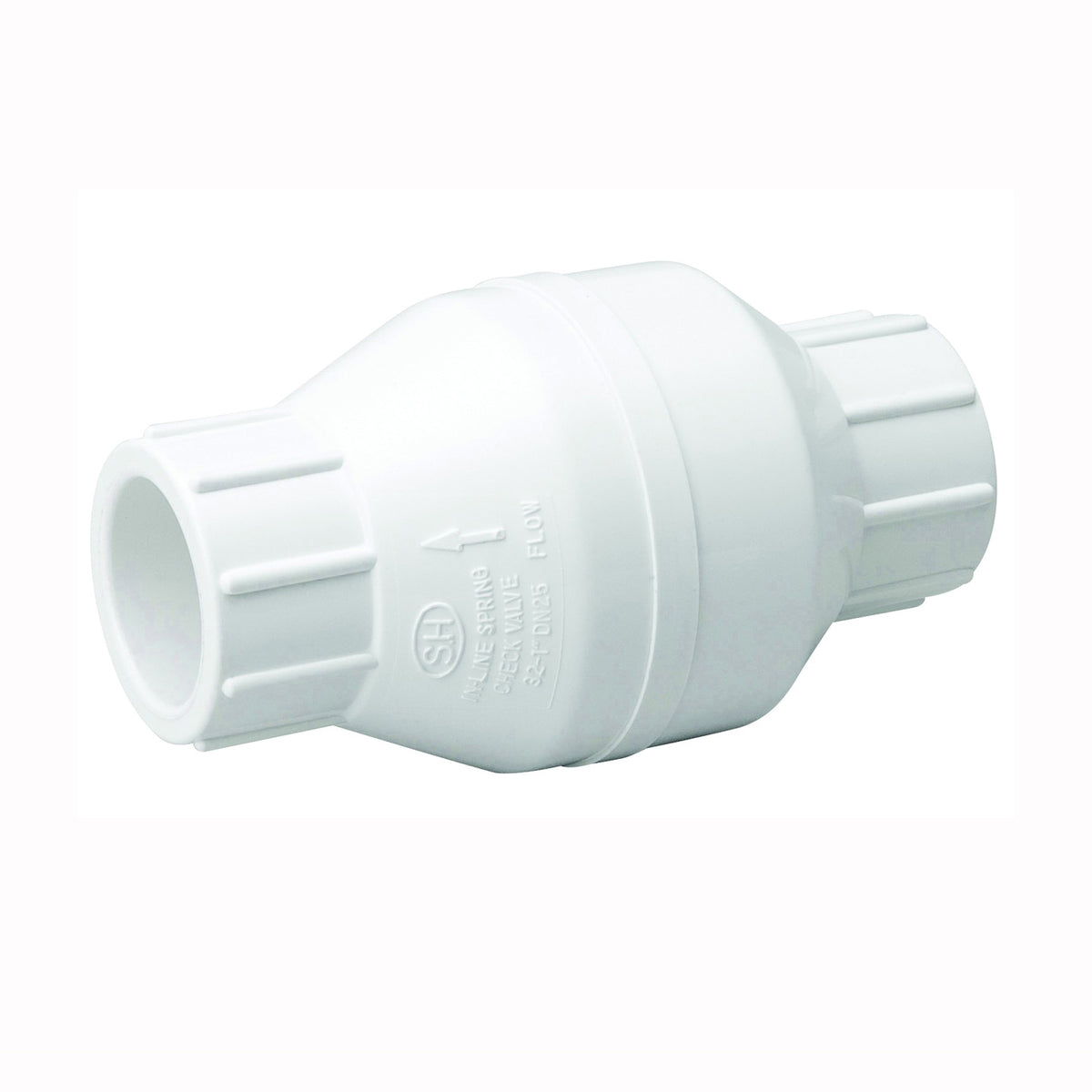 B &amp; K ProLine Series 101-605 Check Valve, 1 in, 200 psi Pressure, PVC Body