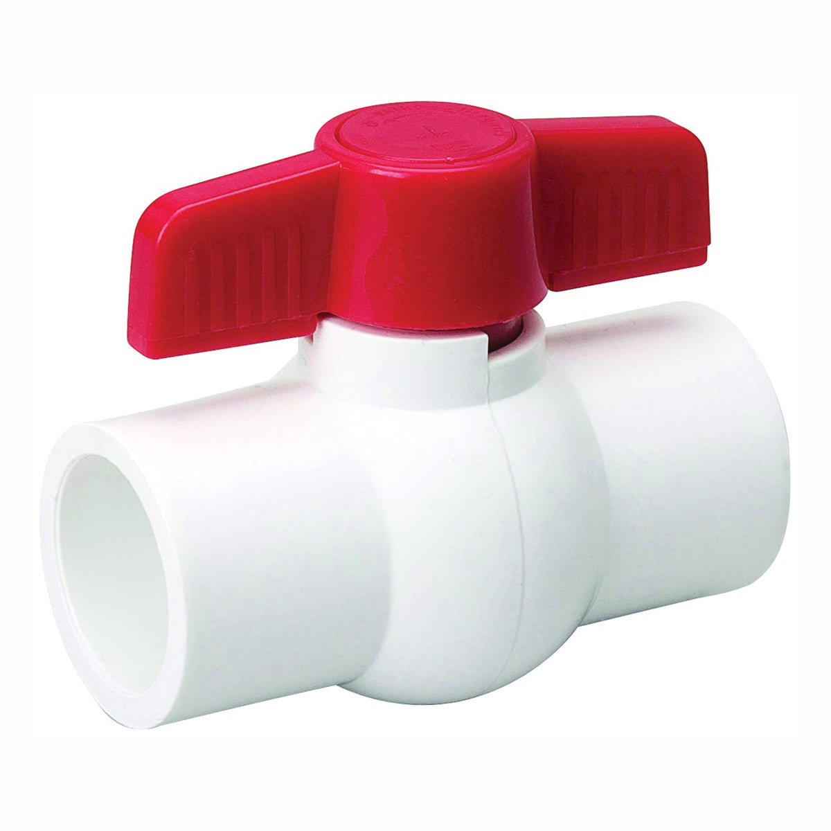 B &amp; K 107-634HC Ball Valve, 3/4 in Connection, Compression, 150 psi Pressure, Manual Actuator, PVC Body