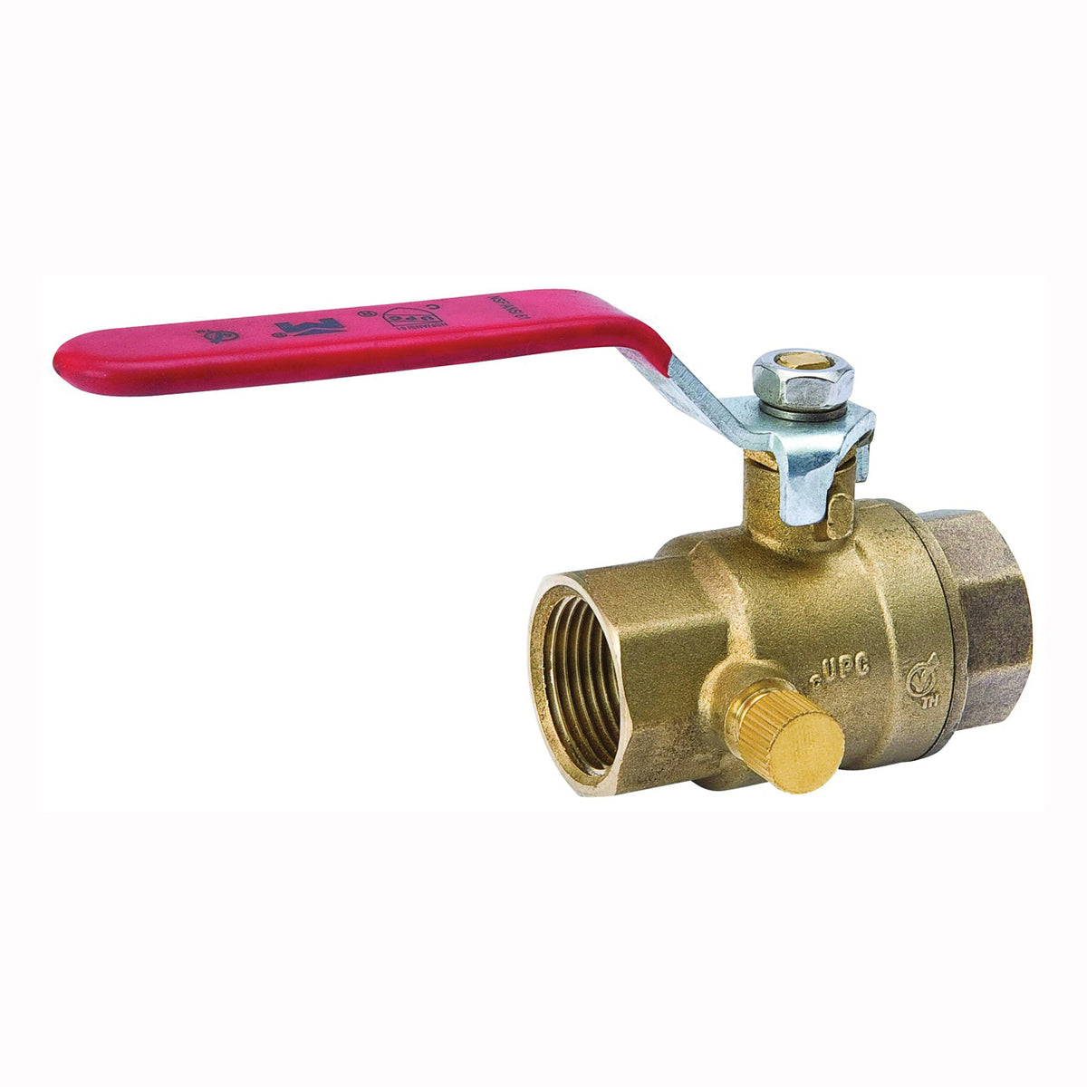 Southland 107-754NL Ball Valve, 3/4 in Connection, FPT x FPT, 500 psi Pressure, Brass Body