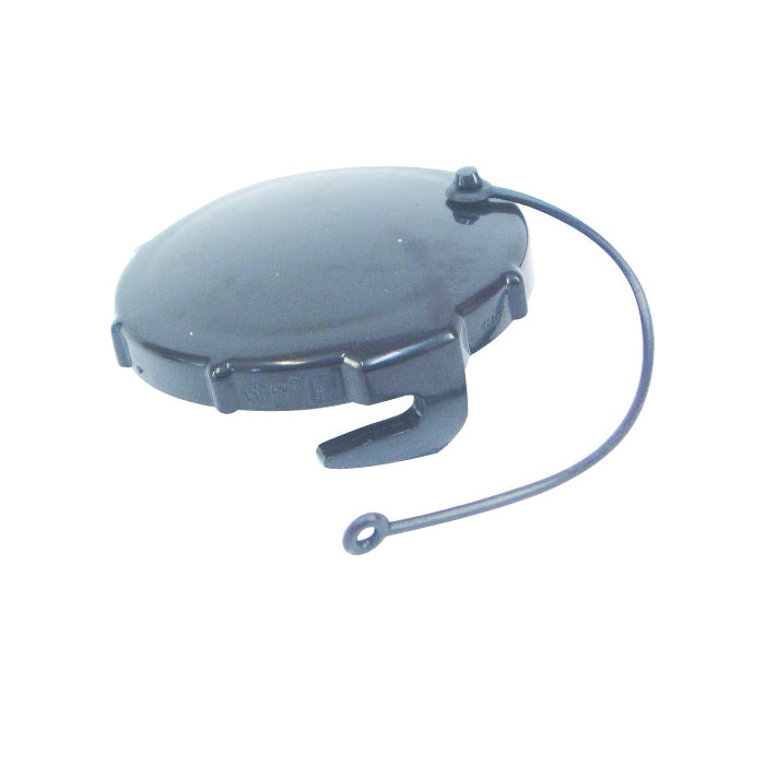 US Hardware RV-509B Termination Cap, 3 in ID, Plastic, Black