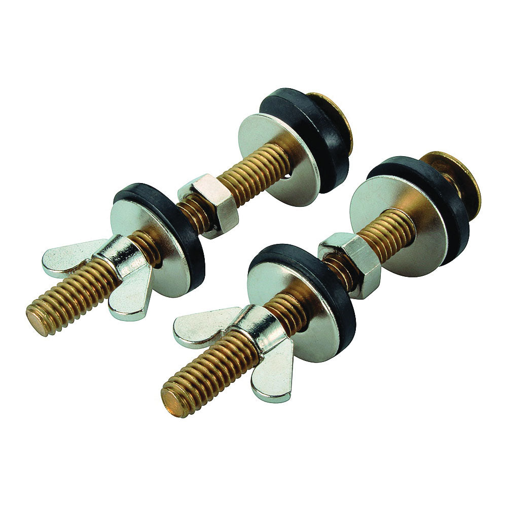 Worldwide Sourcing 192265 Tank-to-Bowl Connector Kit, Brass, For: Connecting Toilet Tank to Toilet Bowl