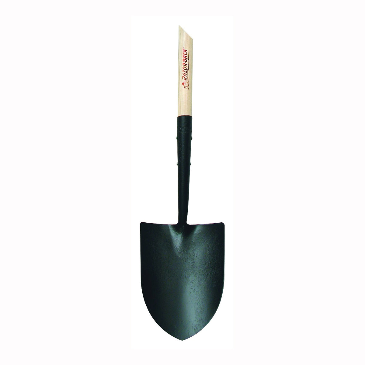 RAZOR-BACK 40116 Irrigation Shovel, 8-5/8 in W Blade, Steel Blade, Hardwood Handle, Long Handle, 44 in L Handle