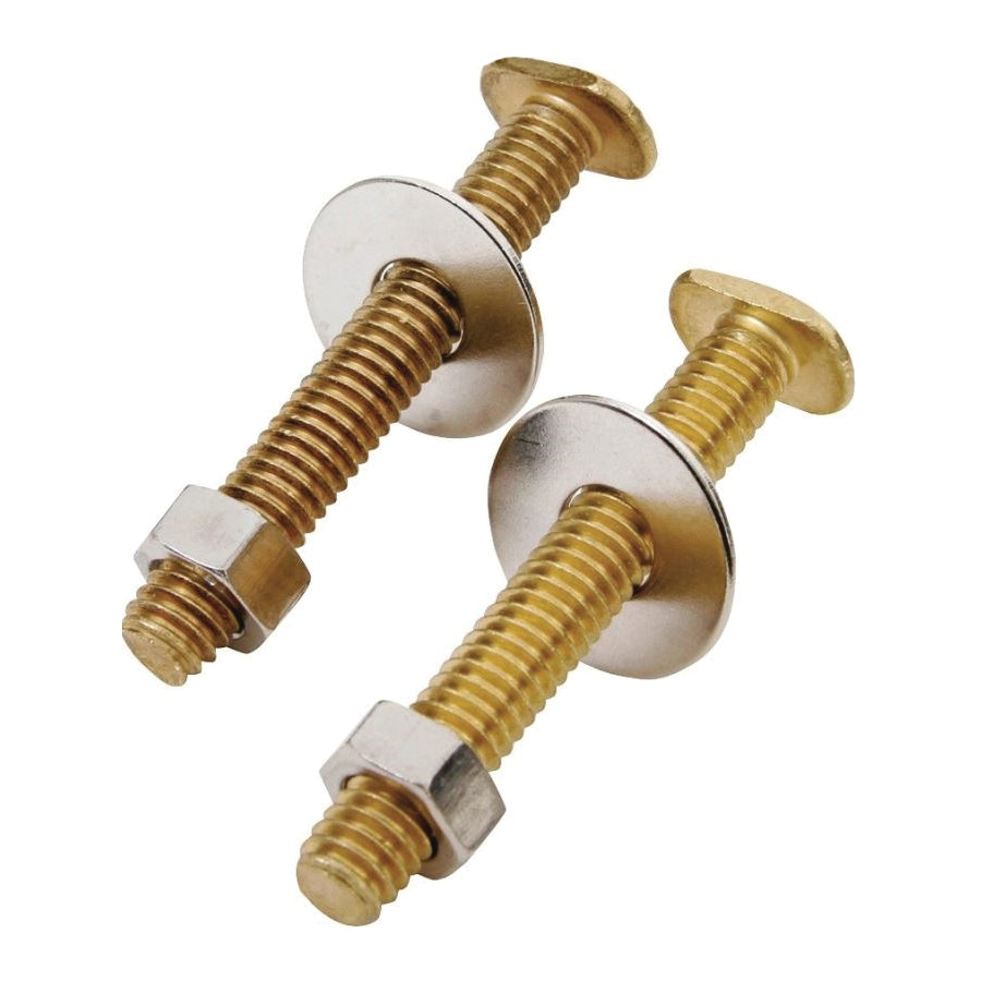 ProSource Bolt Set, Brass, For: Use to Attach Toilet to Flange