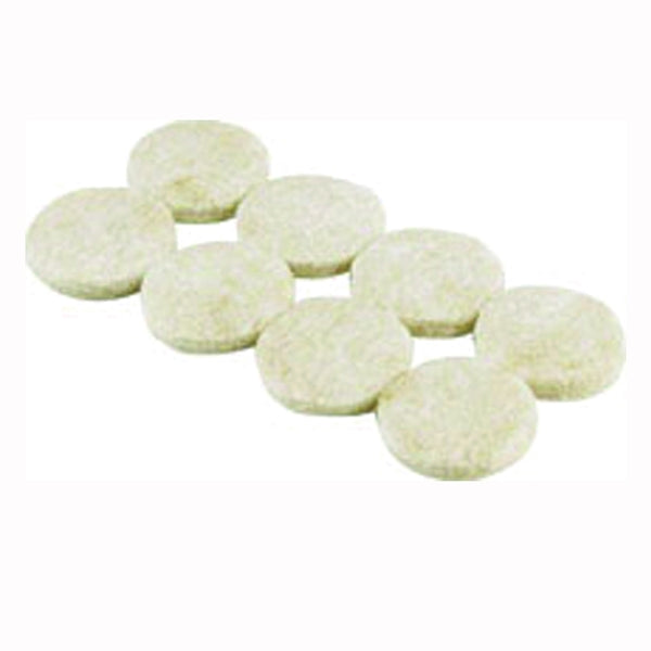 Shepherd Hardware 9976 Protective Pad, Felt Cloth, Beige, 1-1/2 in Dia, Round