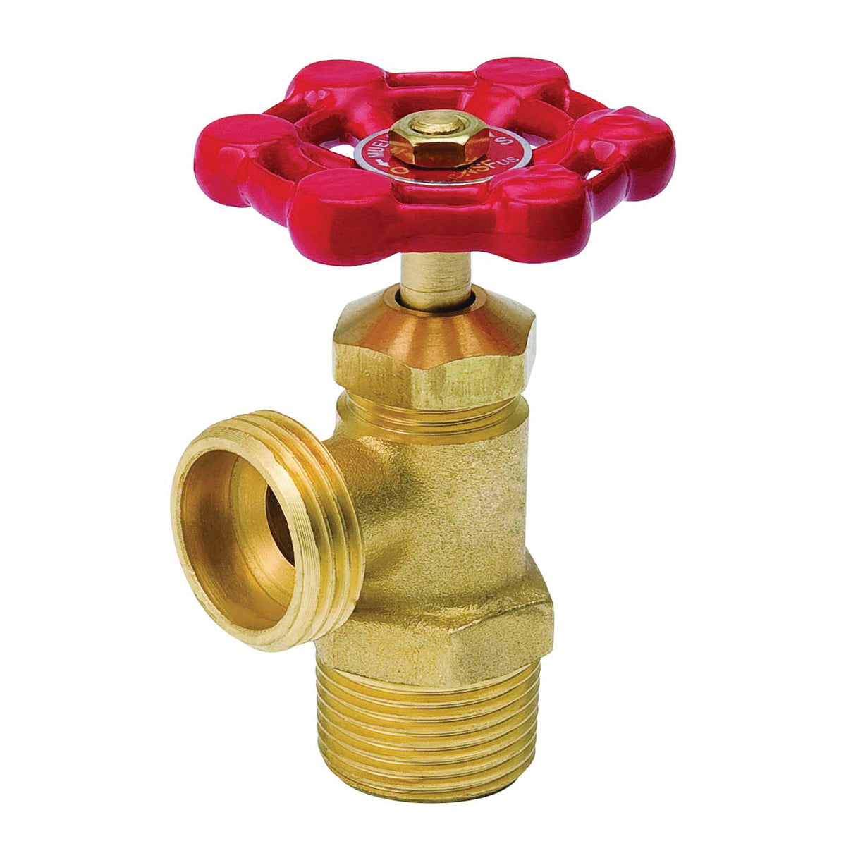 B &amp; K ProLine Series 102-003 Boiler Drain Valve, 1/2 in Connection, MPT x Hose, 125 psi Pressure, Brass Body