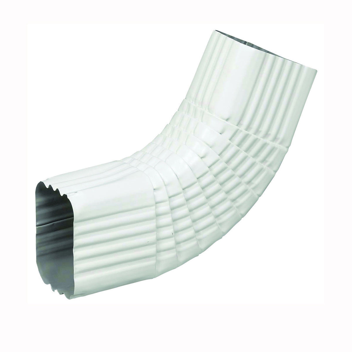 Amerimax 27065 Gutter Side Elbow, Aluminum, White