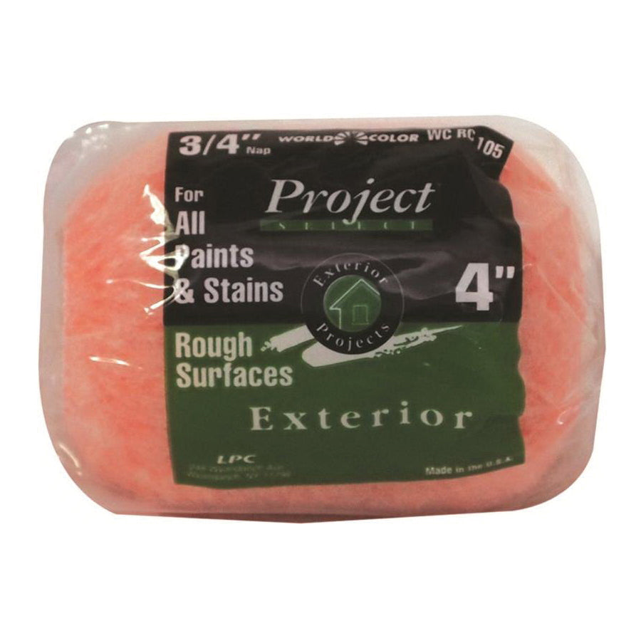 Linzer WC RC 105 4IN Paint Roller Cover, 3/4 in Thick Nap, 4 in L, Polyester Cover