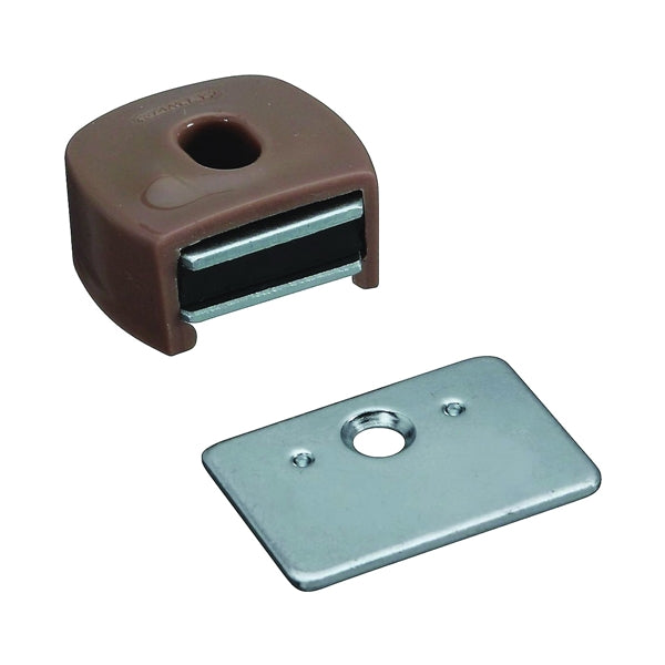 National Hardware V42 Series 711030 Magnetic Catch, 1-1/8 x 1 in Catches, Plastic, Tan
