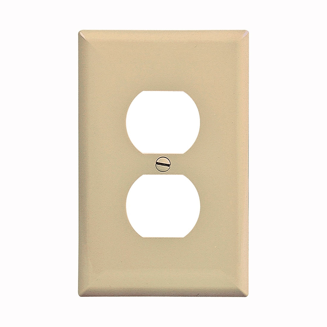 Eaton Wiring Devices PJ8V Duplex and Single Receptacle Wallplate, 4-7/8 in L, 3-1/8 in W, 1 -Gang, Polycarbonate